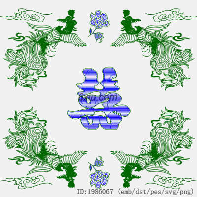 svg矢量绣花图下载