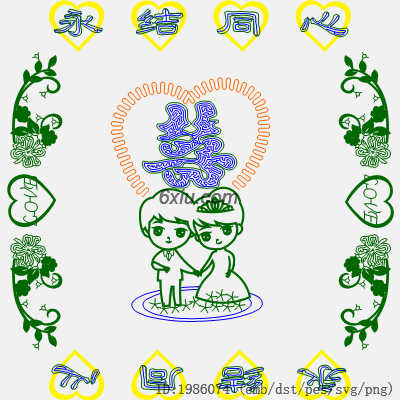 svg矢量绣花图下载