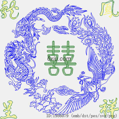 svg矢量绣花图下载