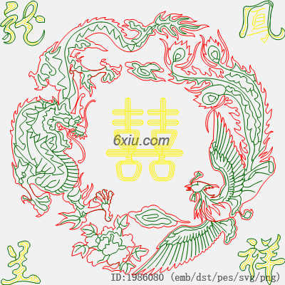 svg矢量绣花图下载