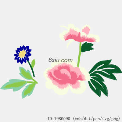 svg矢量绣花图下载
