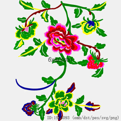 svg矢量绣花图下载