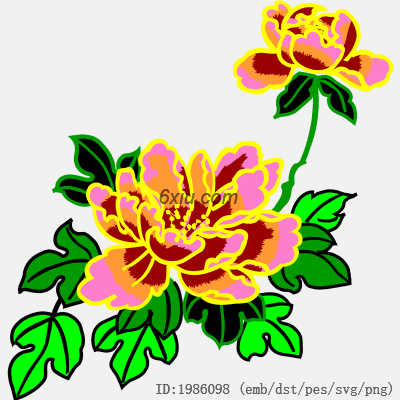 svg矢量绣花图下载