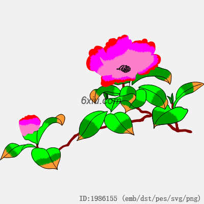svg矢量绣花图下载
