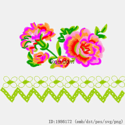 svg矢量绣花图下载