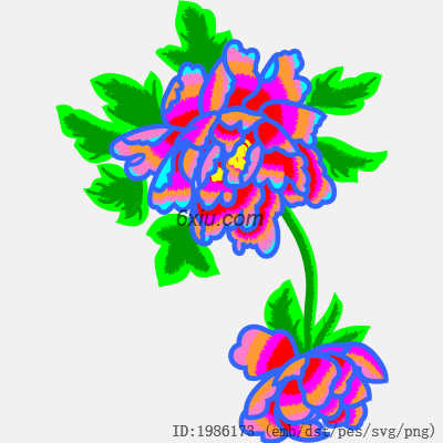 svg矢量绣花图下载