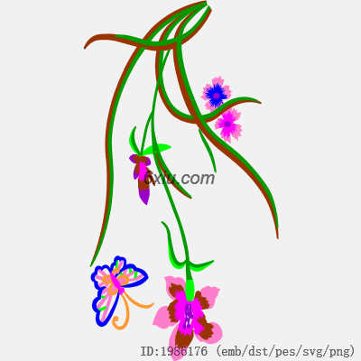 svg矢量绣花图下载