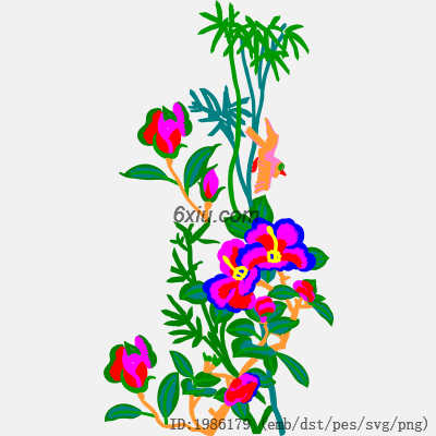 svg矢量绣花图下载