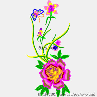 svg矢量绣花图下载
