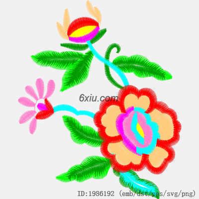 svg矢量绣花图下载