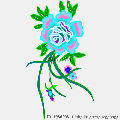 svg矢量绣花图下载