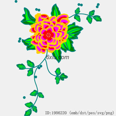 svg矢量绣花图下载