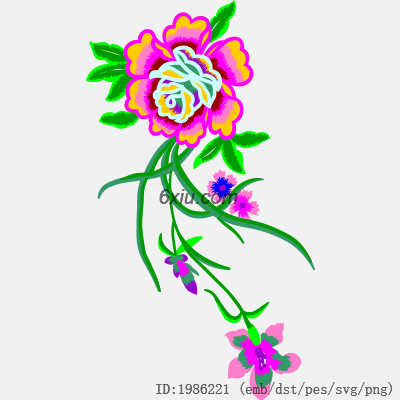 svg矢量绣花图下载