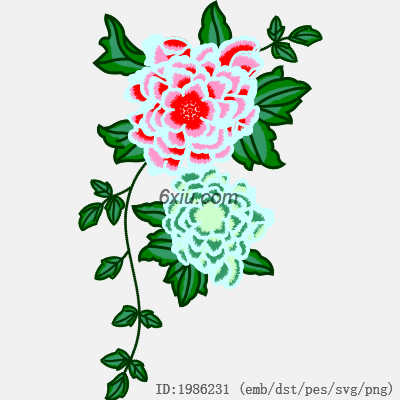 svg矢量绣花图下载