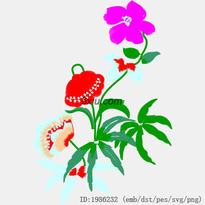 svg矢量绣花图下载
