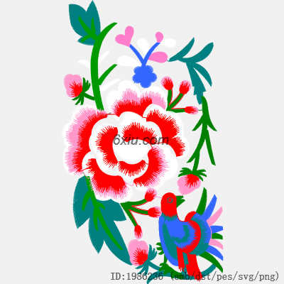 svg矢量绣花图下载