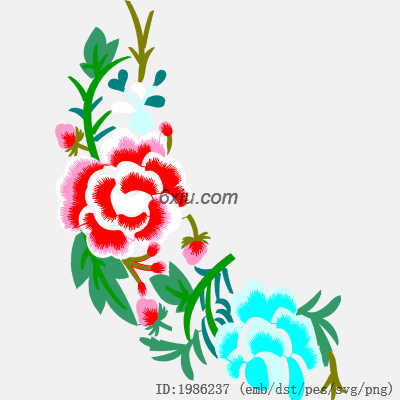 svg矢量绣花图下载