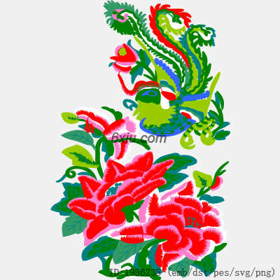 svg矢量绣花图下载