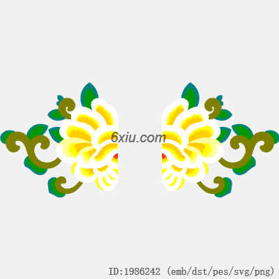 svg矢量绣花图下载