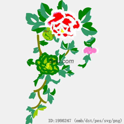 svg矢量绣花图下载
