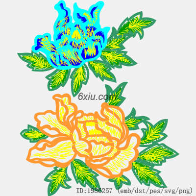 svg矢量绣花图下载