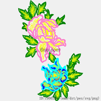 svg矢量绣花图下载