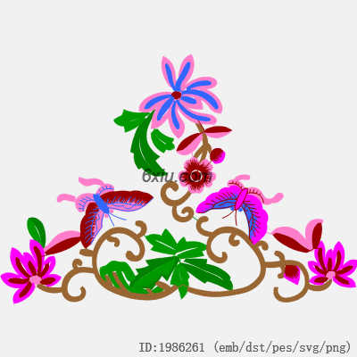 svg矢量绣花图下载