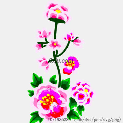 svg矢量绣花图下载