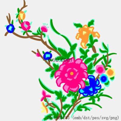 svg矢量绣花图下载