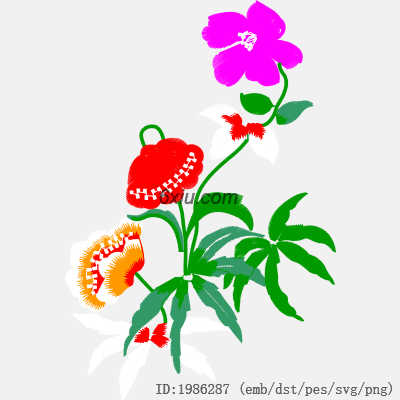 svg矢量绣花图下载