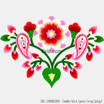 svg矢量绣花图下载