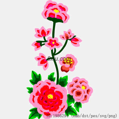 svg矢量绣花图下载