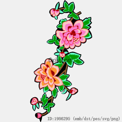 svg矢量绣花图下载