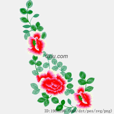 svg矢量绣花图下载