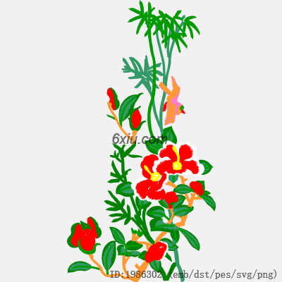 svg矢量绣花图下载