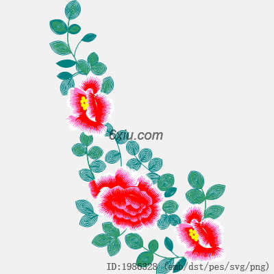 svg矢量绣花图下载