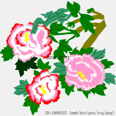 svg矢量绣花图下载