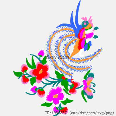 svg矢量绣花图下载