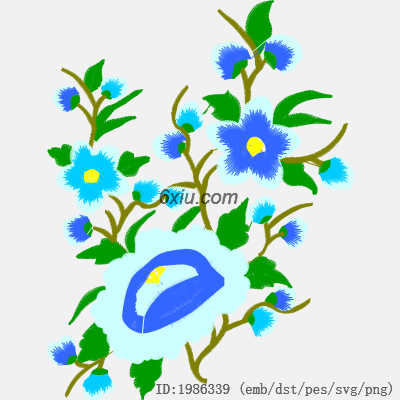 svg矢量绣花图下载
