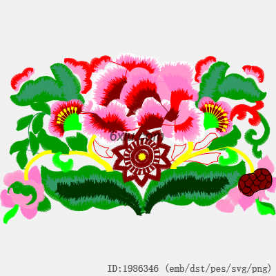 svg矢量绣花图下载