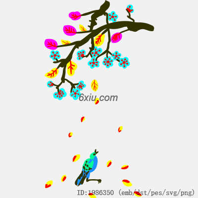 svg矢量绣花图下载
