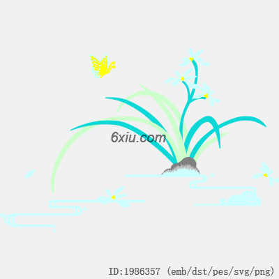 svg矢量绣花图下载