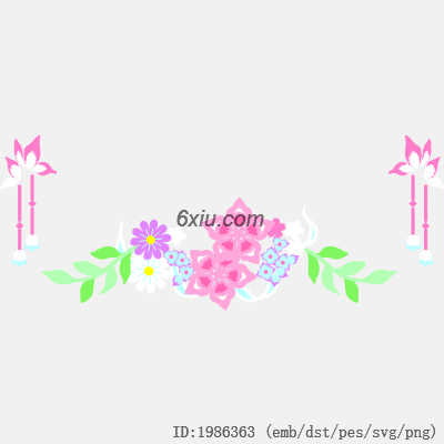 svg矢量绣花图下载