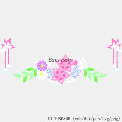 svg矢量绣花图下载