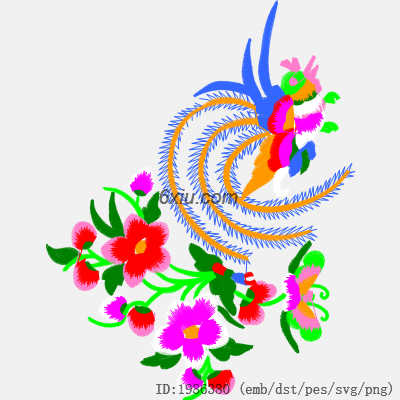 svg矢量绣花图下载