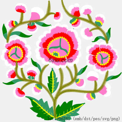 svg矢量绣花图下载