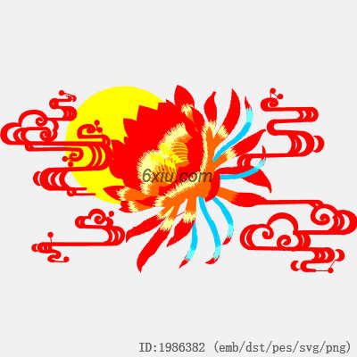 svg矢量绣花图下载
