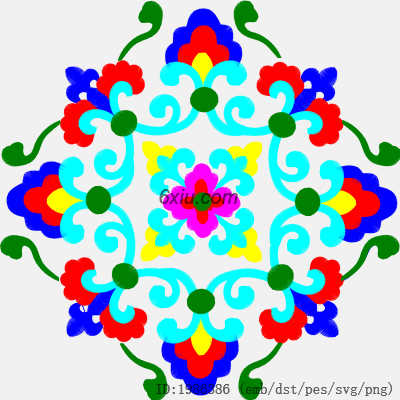 svg矢量绣花图下载