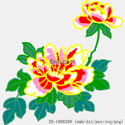 svg矢量绣花图下载