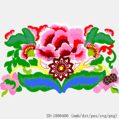 svg矢量绣花图下载